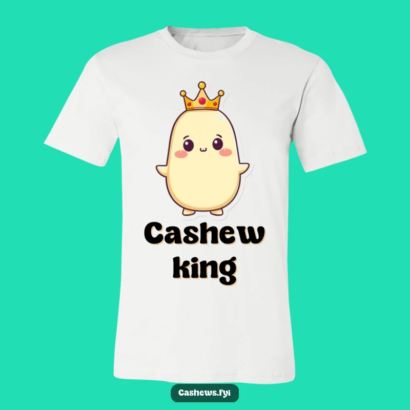Funny Cashew King T-Shirt: Wear Your Royal Humor in Style!