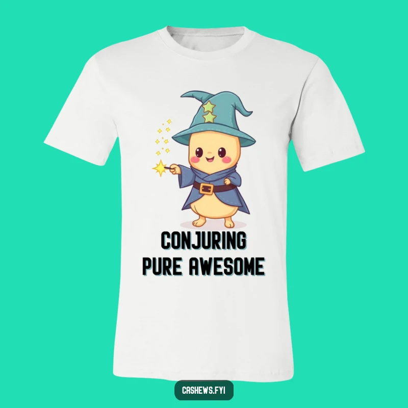 Funny Kawaii Cashew Wizard T-Shirt - Enchanting & Hilarious Apparel