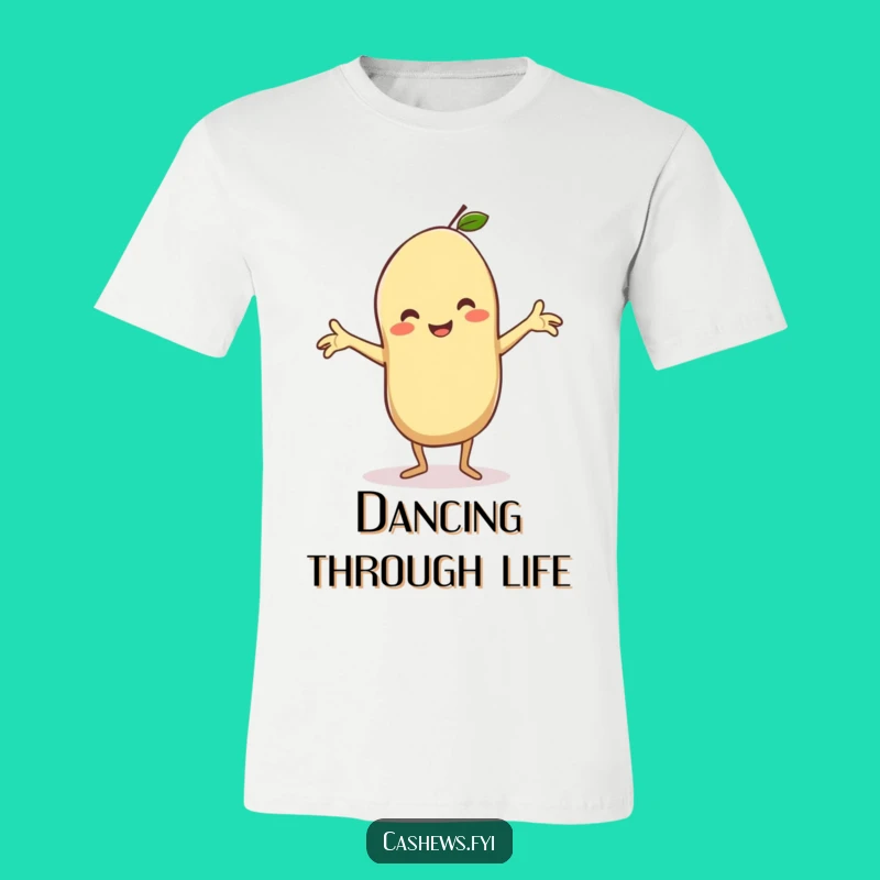 Funny Kawaii Cashew T-Shirt: Silly Dance Moves for Hilarious and Expressive Style