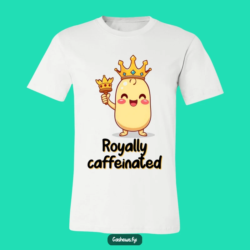 Funny Victorious Cashew T-Shirt: Crowned Champion Kawaii Style