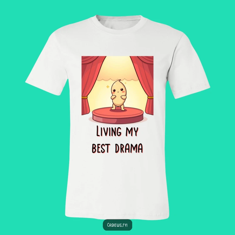 Funny Cashew Nut Performer Tee - Stage Drama Funny Gift!