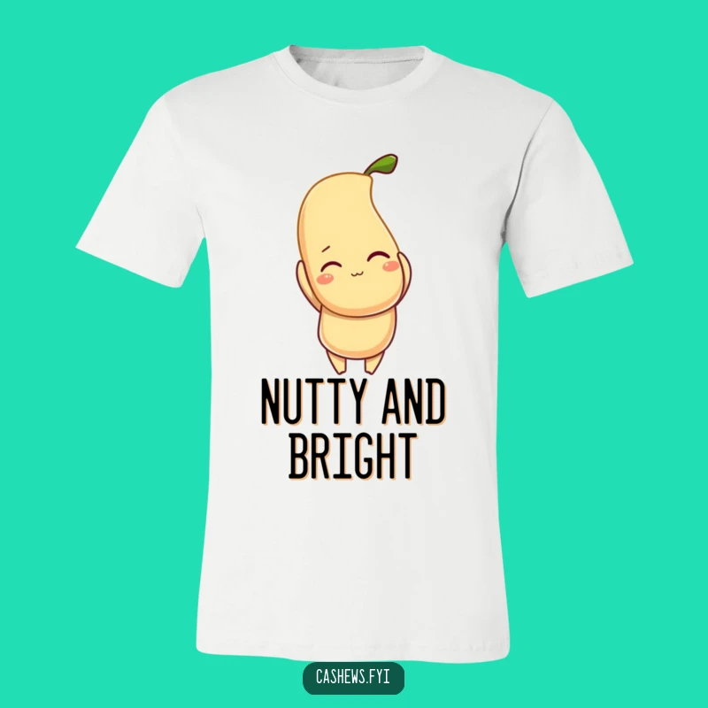 Funny Winking Cashew T-Shirt - Hilarious Nutty Character Gift for Cashew Lovers