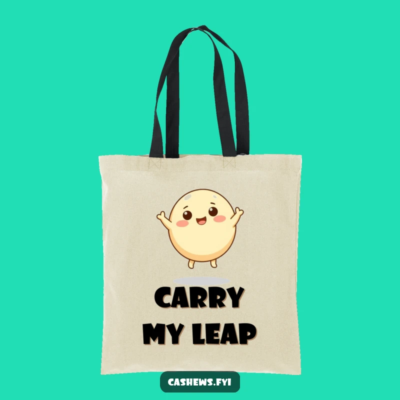 Funny Leaping Cashew Tote Bag: Carry Your Dreams, Hilarious Nutty Art Gift