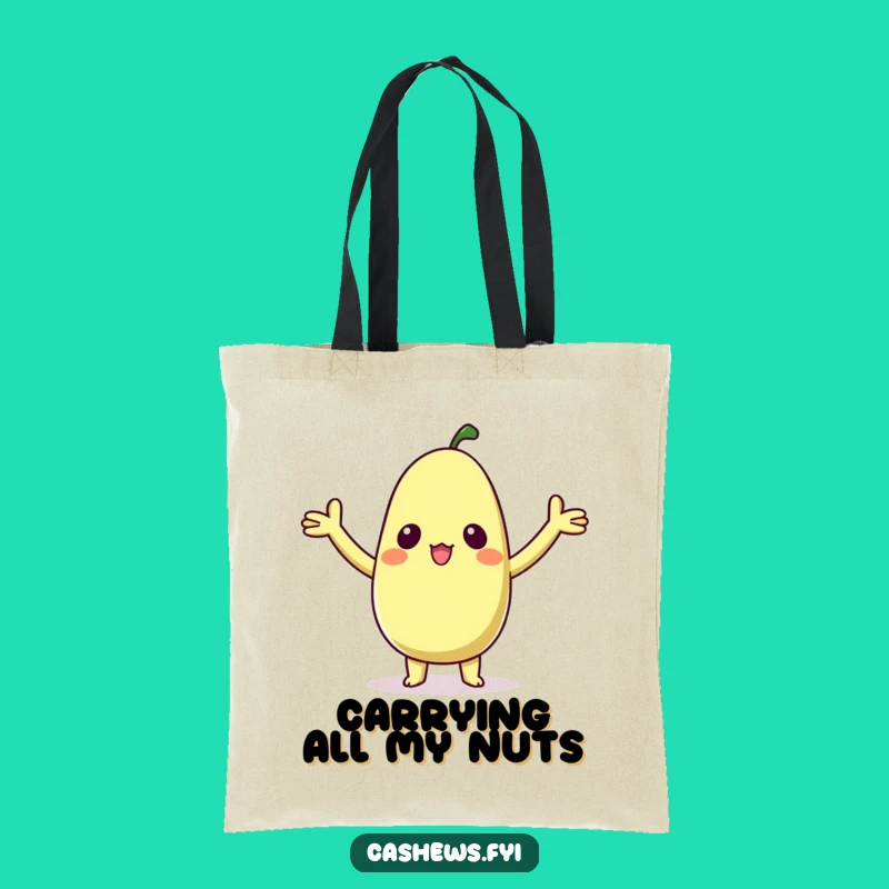 Funny Kawaii Cashew Tote Bag - Carry Delightful Surprises