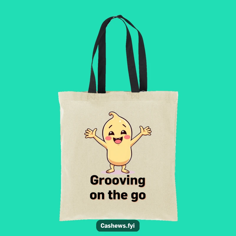 Funny Cashew Dance Party Tote Bag: Hilarious Groover for Your Essentials, Perfect Gift!