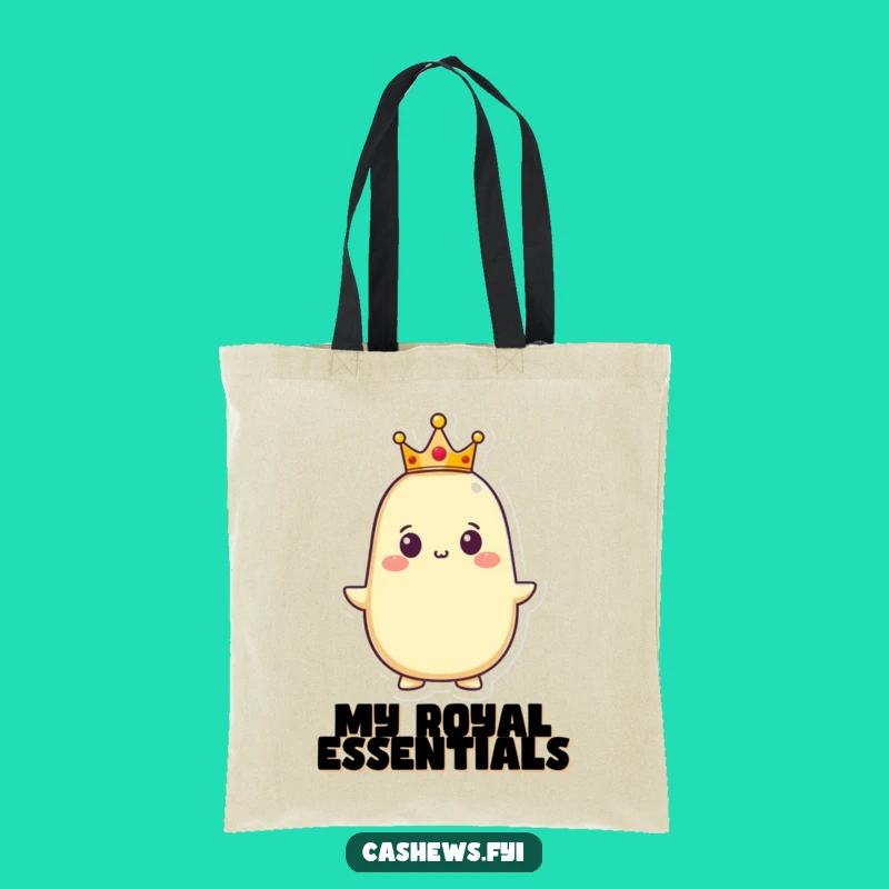 Funny Cashew King Tote Bag: Carry Your Royal Aura Everywhere!