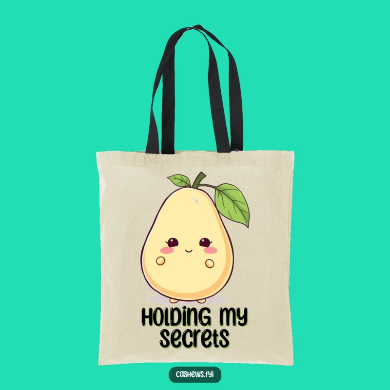 Funny Cashew Peek-a-Boo Tote Bag: Hilarious Hider, Perfect for Carrying Fun!