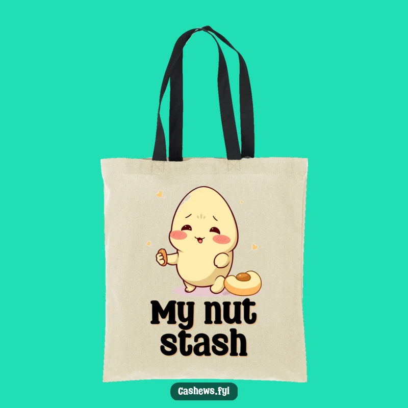 Funny Cashew Swoon Tote Bag: Carry Your Snacks and Your Drama with Style