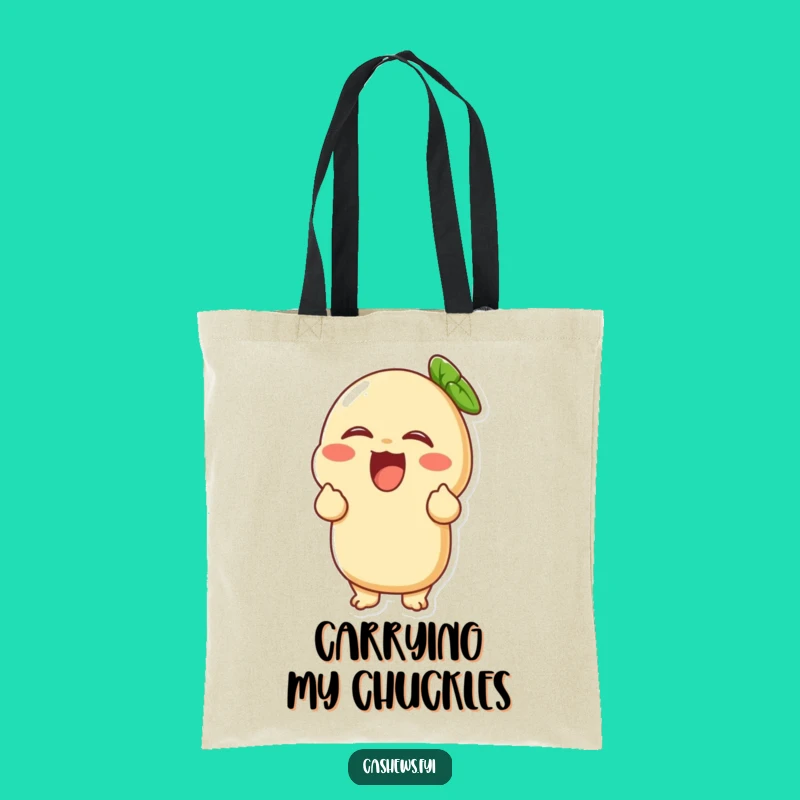 Funny Giggling Cashew Tote Bag: Carry Your Laughs, Perfect Gift Bag