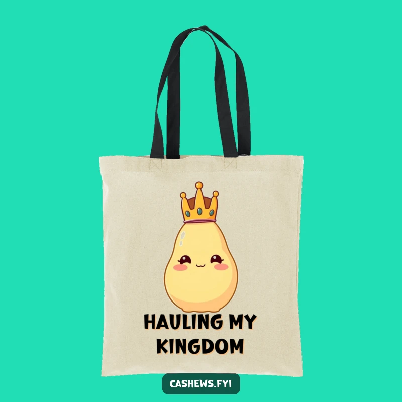 Funny Royal Cashew Tote Bag: Carry Your Crown and Your Laughs